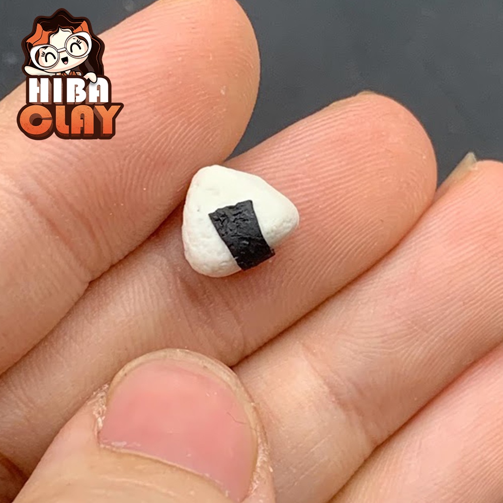 Mô hình 1 cơm nắm tam giác Mini Food, đồ ăn tí hon , đồ ăn mini mô hình cho búp bê DIY