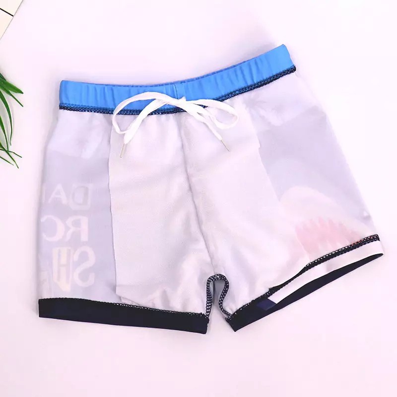 Quần Bơi In Hình Cá Mập Hoạt Hình Cho Bé Trai 3-12 Tuổi