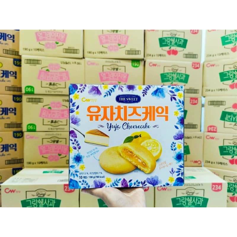 BÁNH QUY CW NHÂN PHOMAI CHANH  Hàn Quốc Hộp 190gr