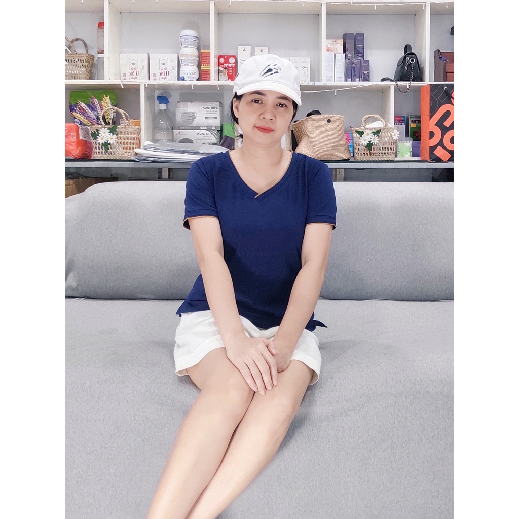 5️⃣2️⃣ ÁO THUN CỔ V, CỔ TIM PHỐI VIỀN NHỎ HÀNG VNXK TUYENPHAN BIGSIZE ( BỔ SUNG MÀU BÀI SAU )