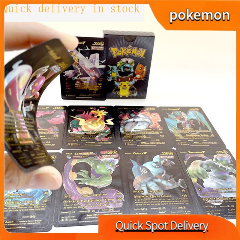 ✨✨Bộ Thẻ Bài Pokemon Màu Vàng / Bạc / Đen Dành Cho Trẻ Em