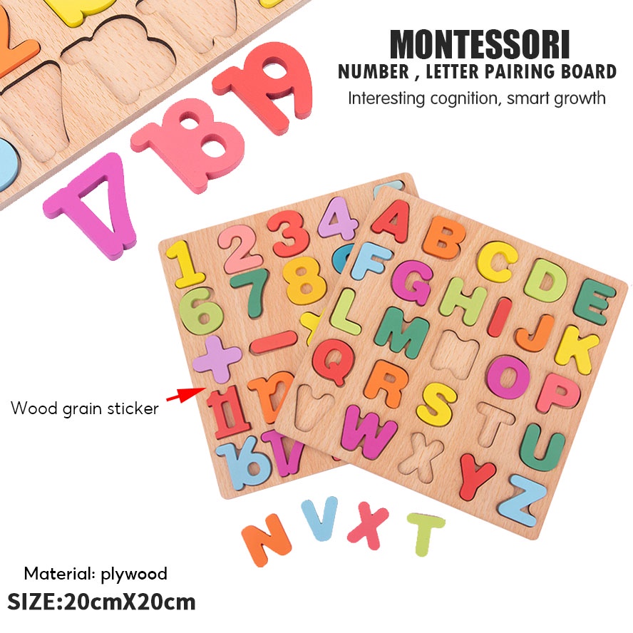 Đồ Chơi Giáo Dục Montessori Bằng Gỗ Giúp Bé Phát Triển Kỹ Năng Toàn Diện,con số ABC Âm nhạc Đồ Chơi Trẻ Em