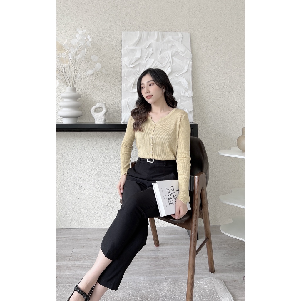 CARDIGAN TRƠN DÀI TAY BASIC