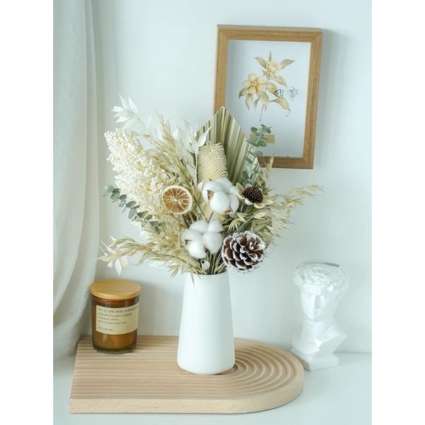 Bó Hoa Khô Trang Trí Style Bắc Âu