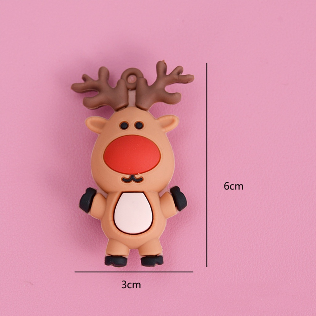 Móc khóa họa tiết Noel hoạt hình vui nhộn phong cách Hàn Quốc