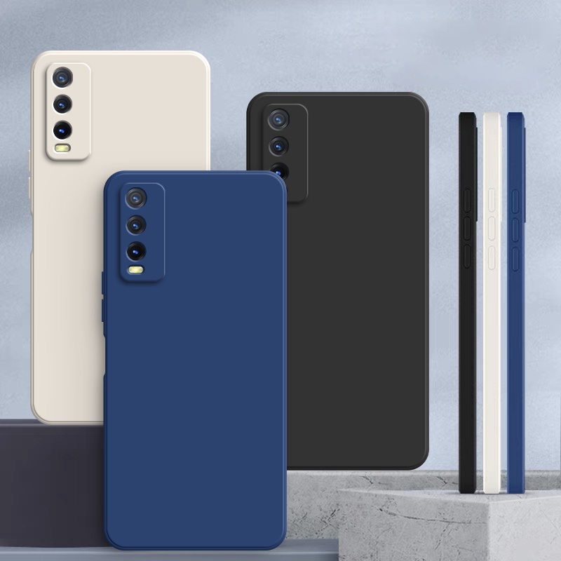 Ốp lưng Vivo Y20 Y12S Ốp Điện Thoại Màu Trơn Cho vivo Y20S Y12A Y21 Y33S  y21s T1X Y22 Y22S Y02S Y16 Y17 Y15 Y12 U10 Y11 Y50 Y30 YT