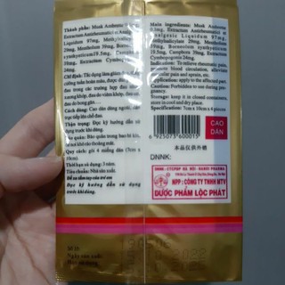 Cao Dán Con Cọp (Hổ)- Gói 4 miếng