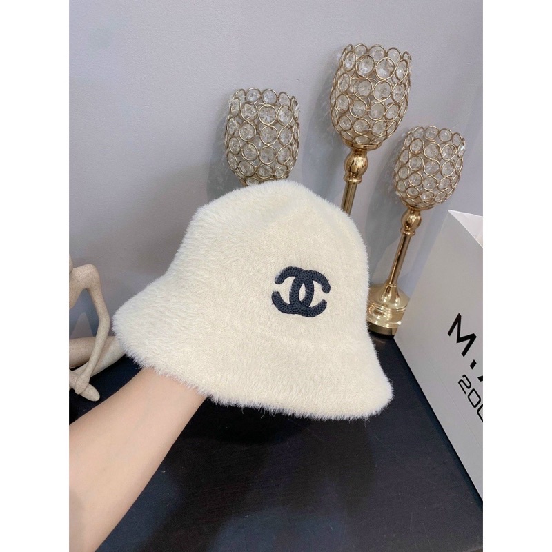 MŨ LÔNG CỪU, NÓN BUCKET LÔNG CỪU SIÊU MỀM MỊN Logo Ch, Ge CHUẨN HÀNG QC