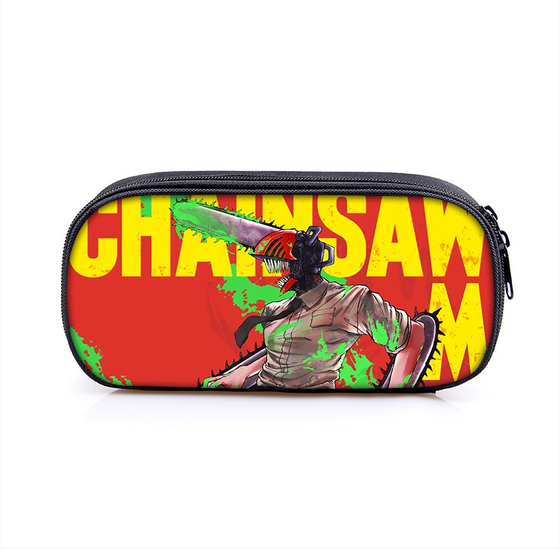 Túi Đựng Bút Hình Nhân Vật Hoạt Hình Chainsaw Man Denji Makima Power Pochita