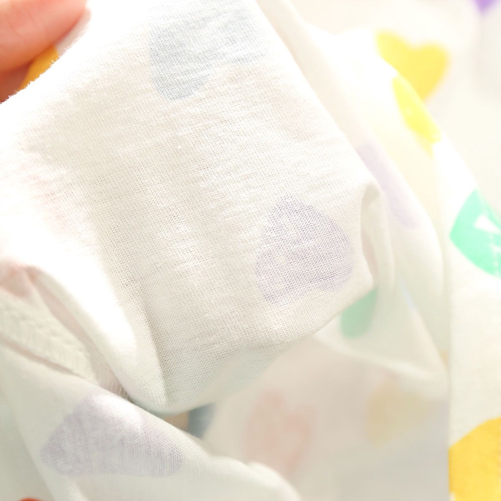 Áo Thun Cotton Thân Thiện Với Da Thoáng Khí Nhiều Màu Sắc Dễ Thương Cho Bé Gái 1-5 Tuổi