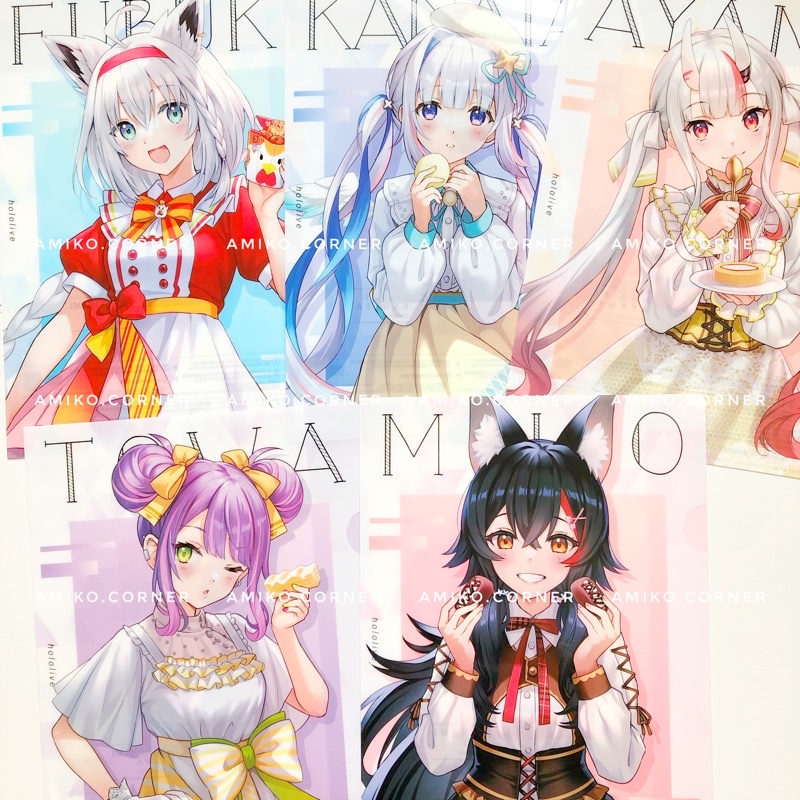 Bìa kẹp giấy, bìa hồ sơ Hololive kích thước A4 hàng chính hãng