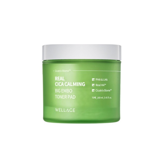 Real Cica Calming Toner Pad 70 Sheets