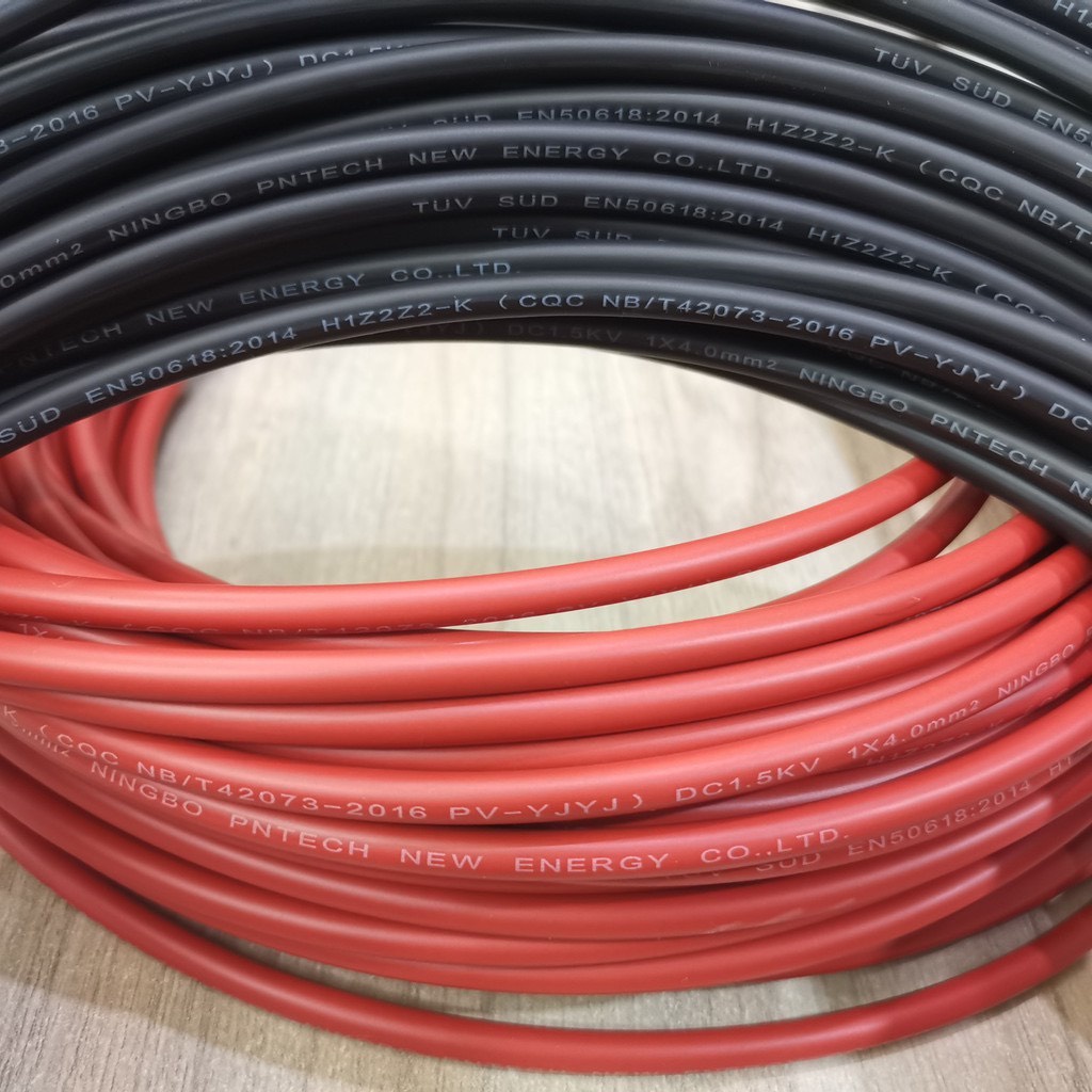 Dây solar DC 4.0 loại vụn 1m đến 4m thanh lý giá rẻ