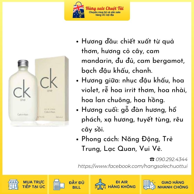 Nước hoa CK One 200ml