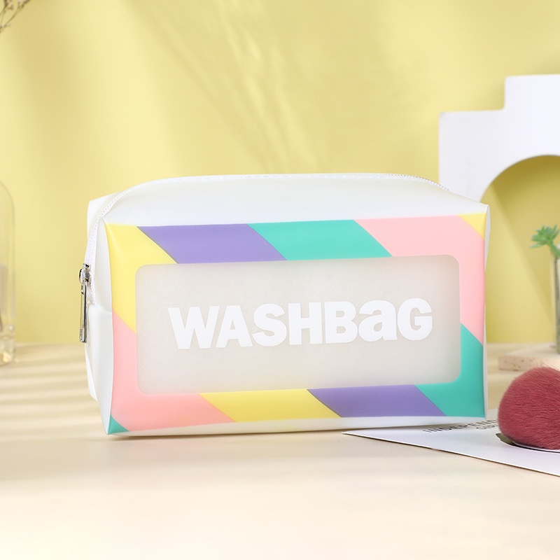 Túi Đựng Mỹ Phẩm Son Môi Dạng Vuông Trong Suốt Nhỏ Gọn Tiện Lợi