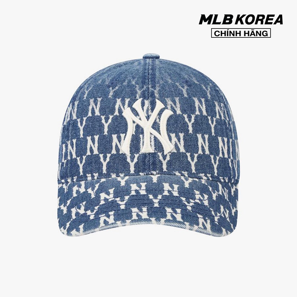 MLB - Nón bóng chày họa tiết monogram hiện đại 3ACPDA01N-50BLS