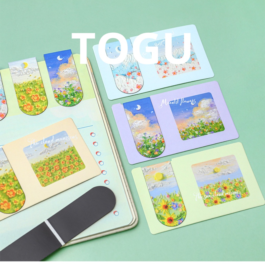 Bookmark nam châm đánh dấu trang sách vở TOGU miếng chặn trang giấy sáng tạo miếng đánh dấu sách văn phòng phẩm