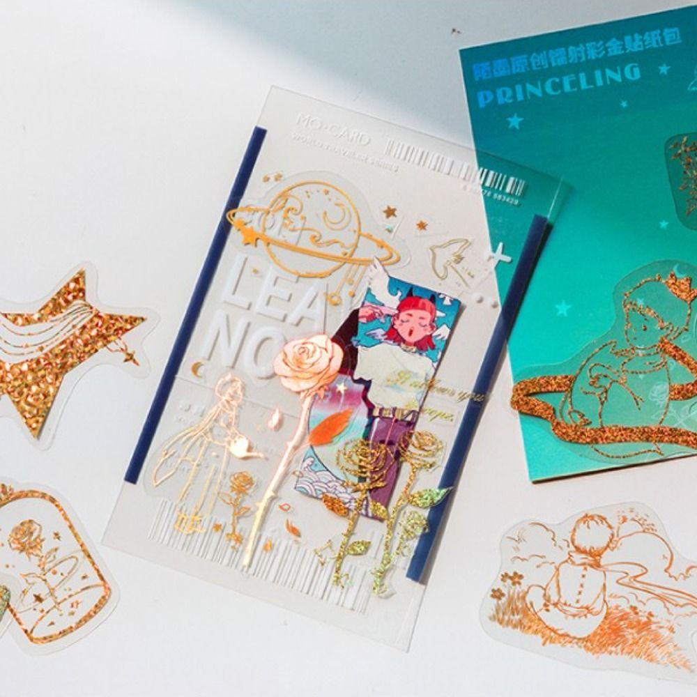 Lloyd Bộ 45 Miếng Dán Lá Đồng Hình Hoa Bướm Ngôi Sao Mặt Trăng Cổ Điển