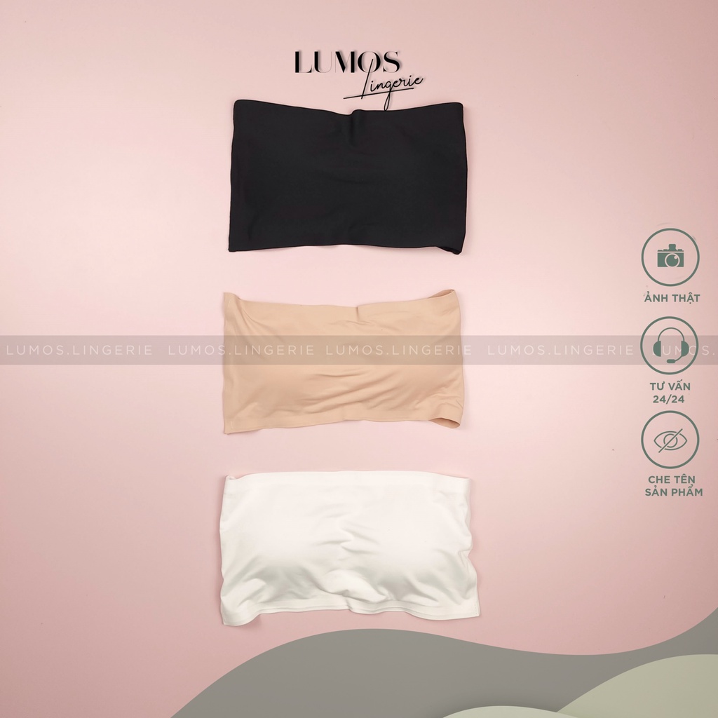 Áo Lót - Áo Lót Quây Ngang Su Đúc Đệm Mỏng Màu Đen, Màu Trắng, Màu Nude Lumos.lingerie AL04