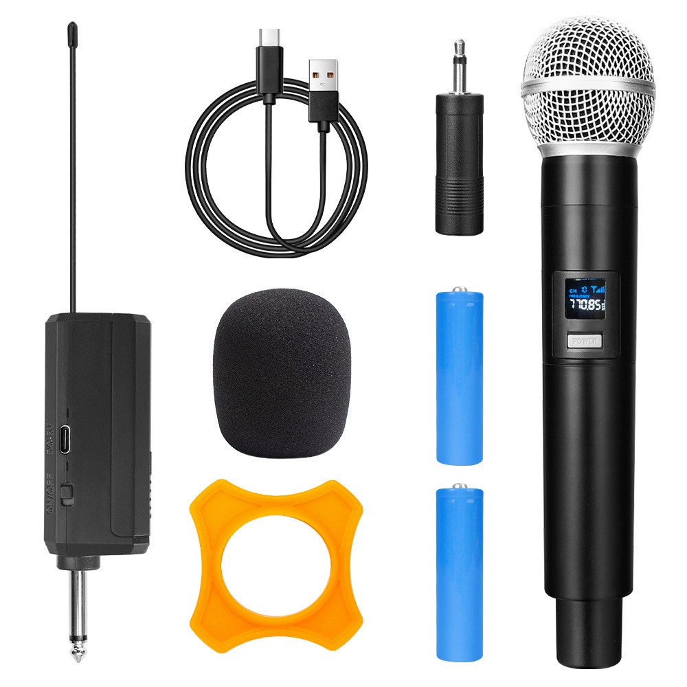 Micro Cầm Tay Không Dây 1 / 2 Kênh VHF Chuyên Dụng Cho Tiệc Karaoke / Nhà Thờ