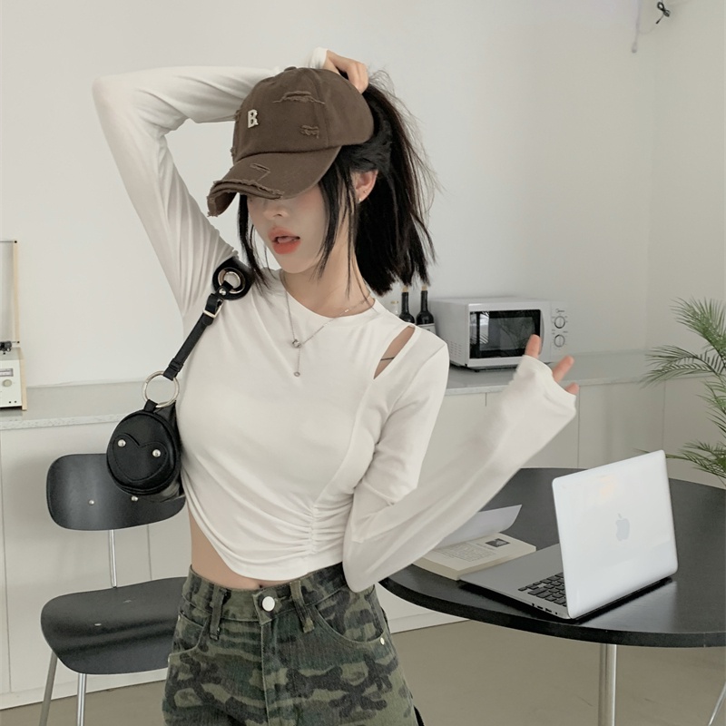 Áo thun SUXI dài tay đơn giản thời trang cho nữ