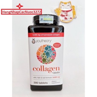 Collagen 390 viên youtheory collagen tuýp 1 2 3 mỹ date 2025