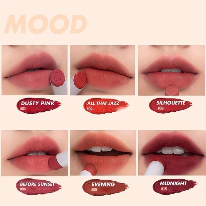 [NEW] [MUTERAL NUDE] Son Thỏi Siêu Lì Cao Cấp Hàn Quốc Romand New Zero Matte Lipstick 3g