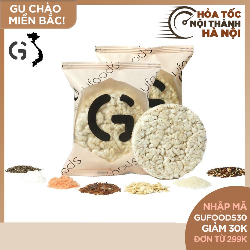 Combo 2 gói Bánh gạo lứt ăn kiêng GUfoods(mỗi gói 35g=4bánh)-Tập gym,giảm cân,thực dưỡng