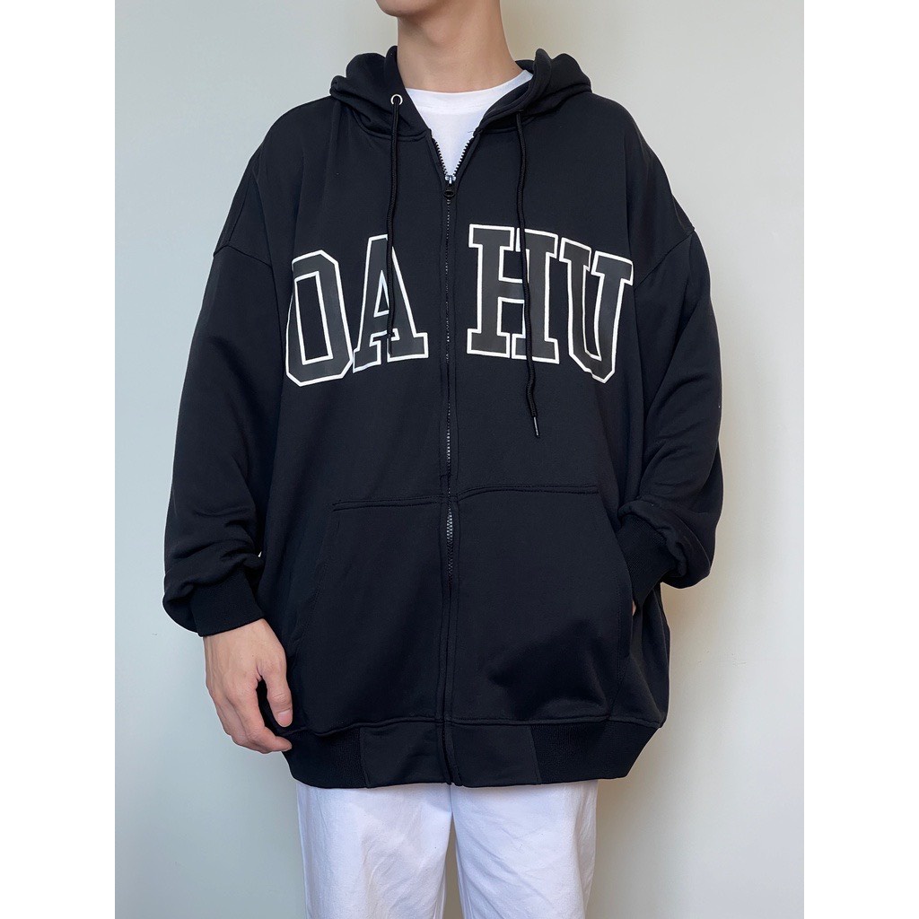 Áo Khoác Nỉ Bông OAHU JACKET Unisex, Áo Hoodie Zip Nam Nữ Form Rộng Phong Cách Hàn Ảnh thật Có Sẵn
