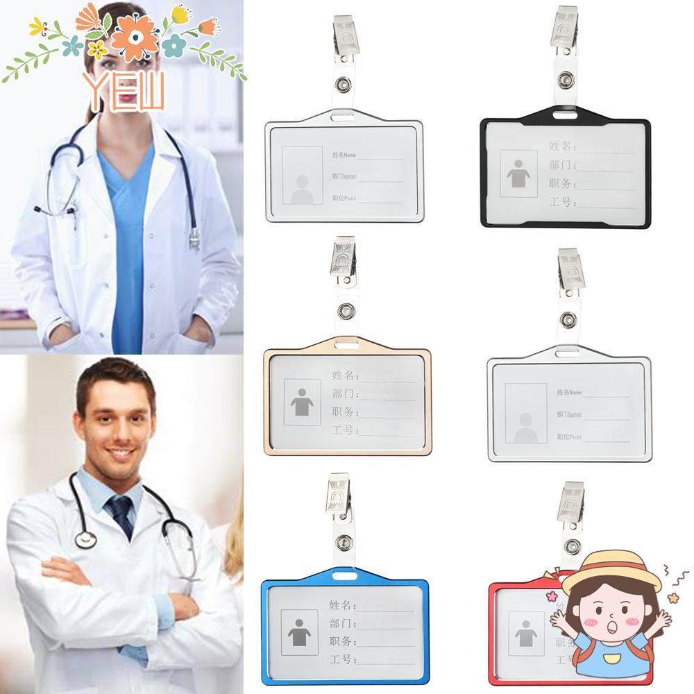 Kẹp Giữ Thẻ ID/Thẻ Tên Bằng Kim Loại Đa Năng Thời Trang Tiện Dụng Cho Nam Và Nữ