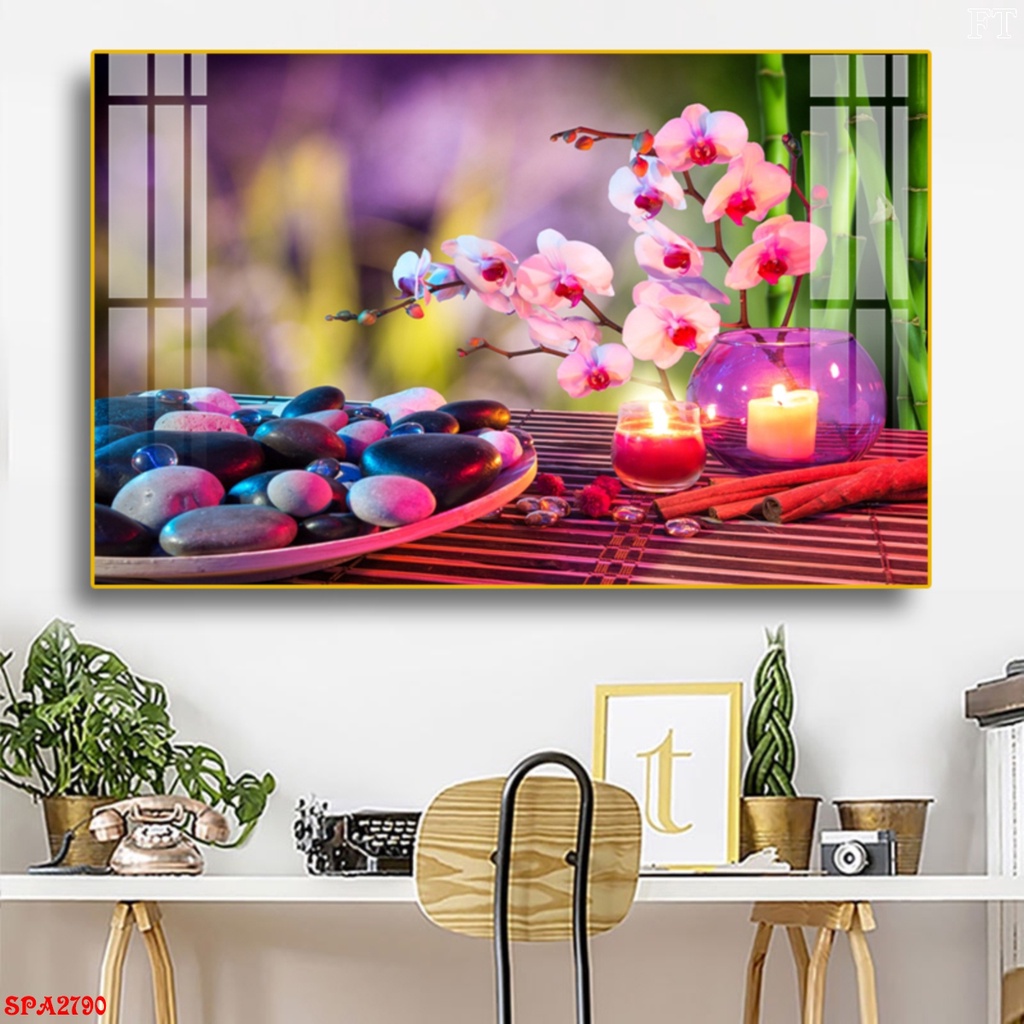 SP5 Tranh Tráng Gương Treo Tường Spa Trang Trí Thẩm Mỹ Viện Shop SPA NAIL MI PHUN SĂM THẩm Mỹ Tắm Trắng