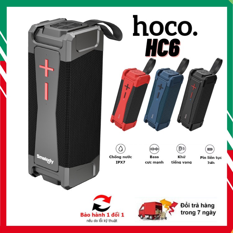 🚀CHÍNH HÃNG🚀Loa Bluetooth HOCO HC-6🚀Full Đèn Led-Âm Thanh Tuyệt Đỉnh-Chip JL-Pin 1800Mah-Bảo Hành Chính Hãng Hoco