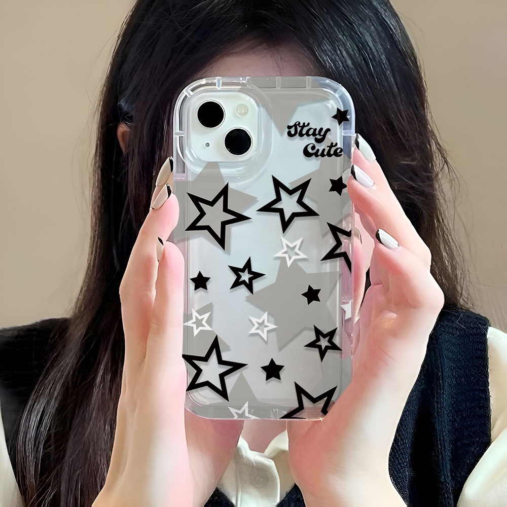 Ốp Điện Thoại Trong Suốt In Hình Ngôi Sao Cho iphone 14promax 11 13 12 7Plus X XS Max
