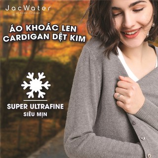 Cardigan nữ áo khoác len mỏng nhiều màu co giãn phong cách nhật bản JACWATER V095
