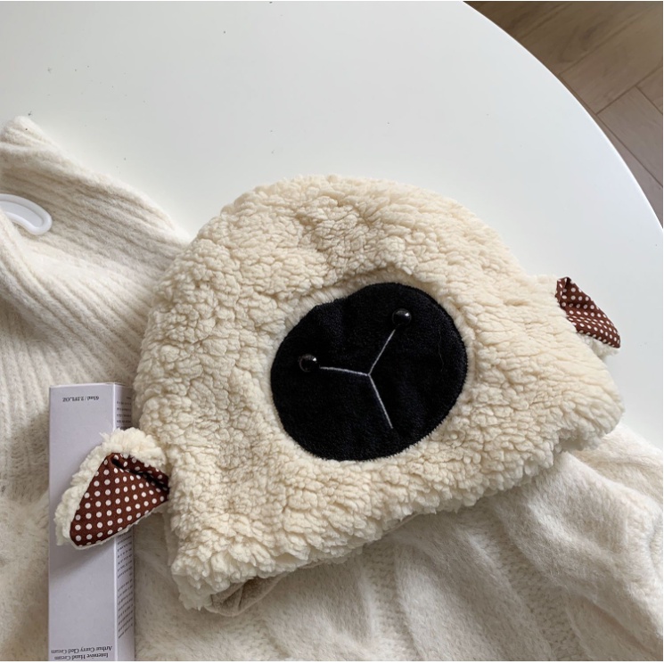 Nón lông cute tai cừu đeo trùm tai êm ái giữ ấm đi chơi đi học đẹp xinh giá rẻ thời trang nữ dễ thương