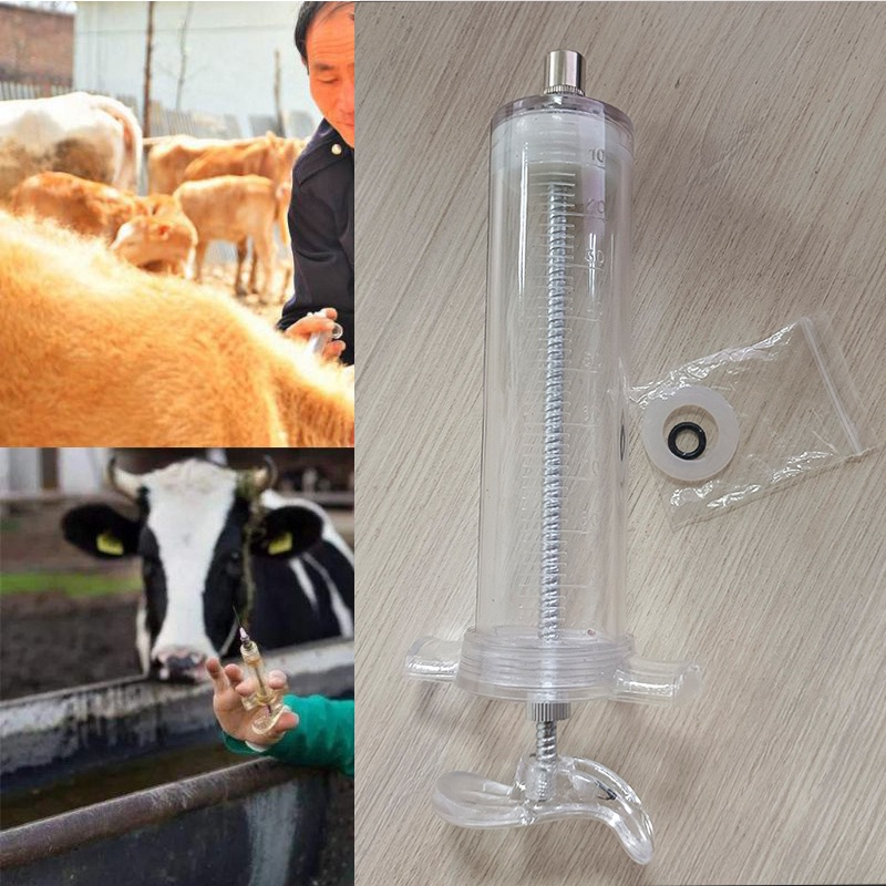 100ml Xilanh Make bơm tiêm thú y dành cho chăn nuôi dùng để xi lanh ống tiêm gia súc, gia vầm, chó, mèo