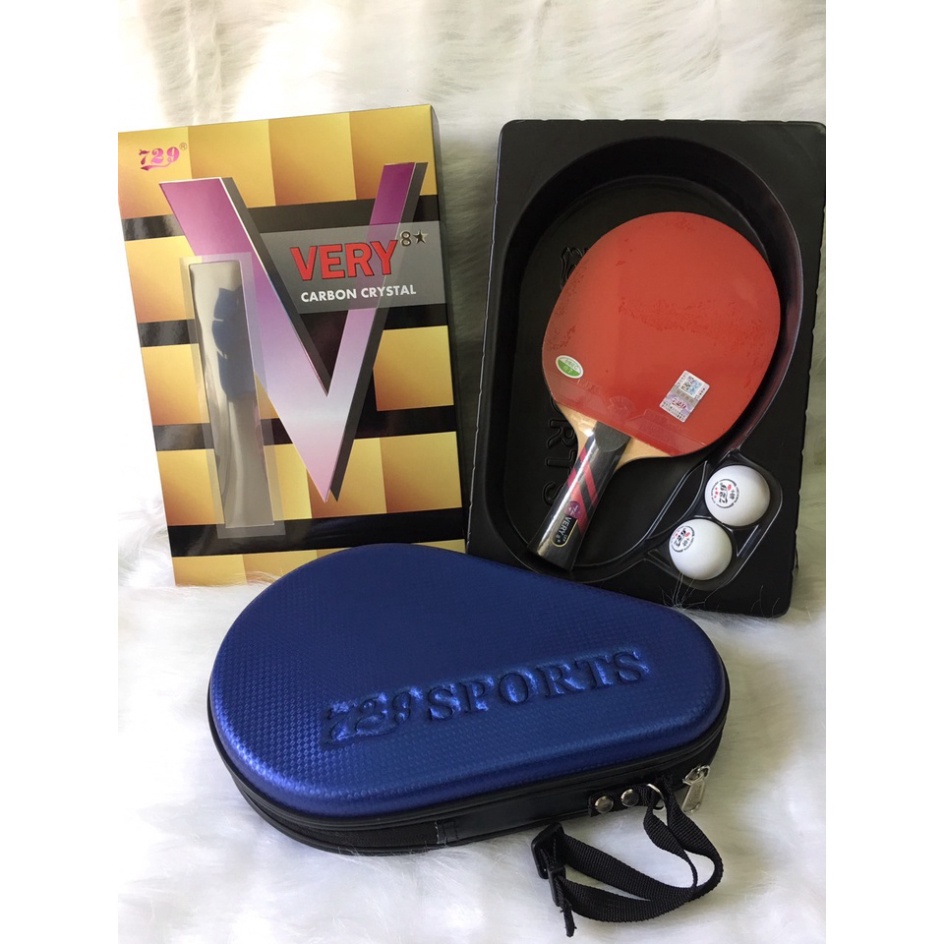 Vợt bóng bàn very 729 hàng hiệu 2,3,4,5,6,7,8 sao 🌪 Free Ship + khuyến mại 2 quả bóng 🌪 - Nhà Phân Phối Chính Hãng- Sp