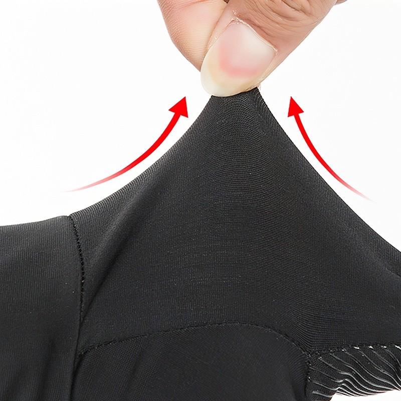 1 Đôi găng tay vải lụa lạnh chống trượt/chống nắng/chống tia UV cảm ứng màn hình dùng khi chơi thể thao, lái xe