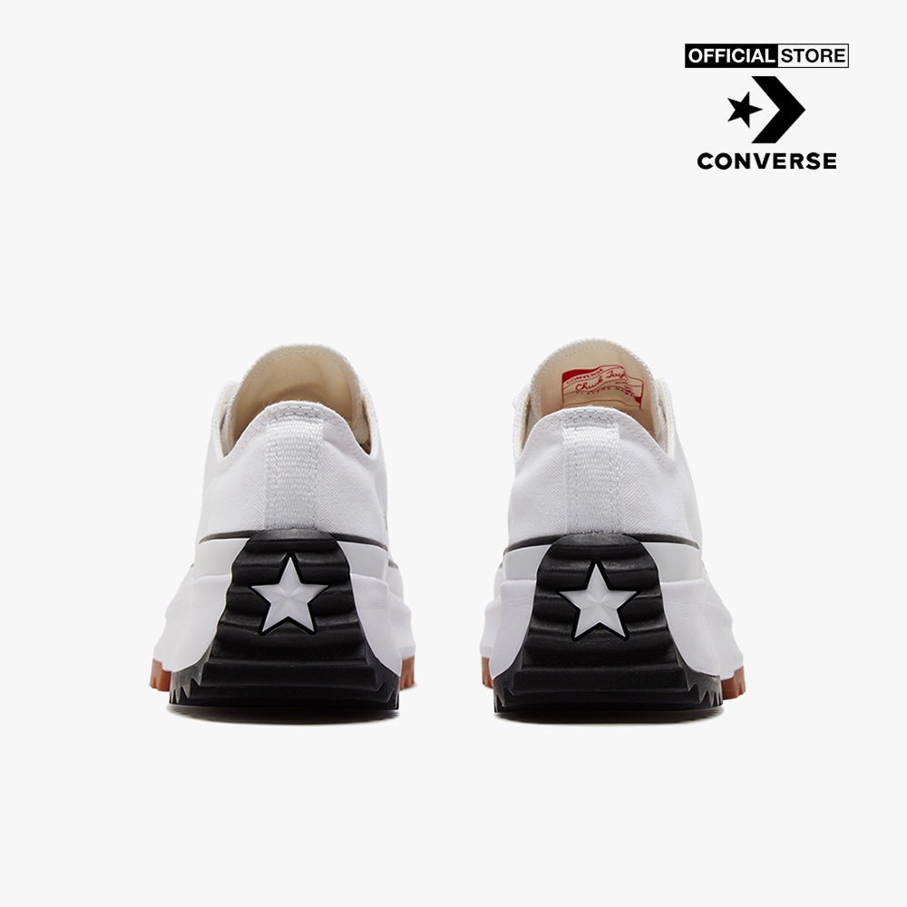 CONVERSE - Giày sneakers cổ thấp unisex Run Star Hike 168817C-0000_WHITE