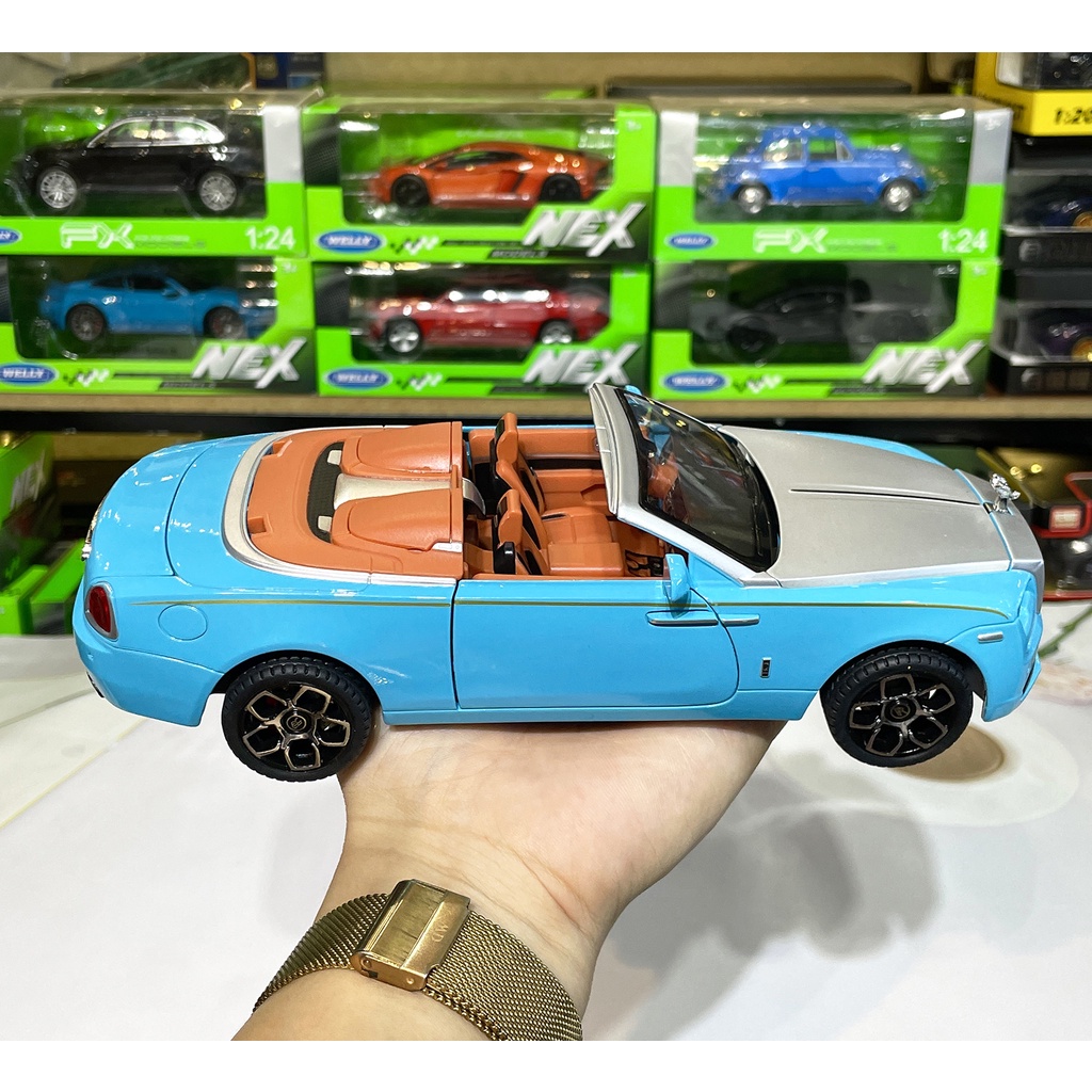 Mô hình xe ô tô hợp kim Rolls Royce Dawn mui trần tỉ lệ 1:24 hãng Newao 4 màu