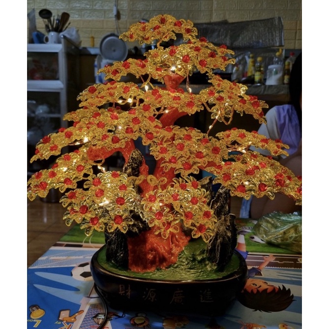 Bộ vật liệu tự làm cây Kim Tiền Cầu May Mắn-Tài Lộc 21 nhánh