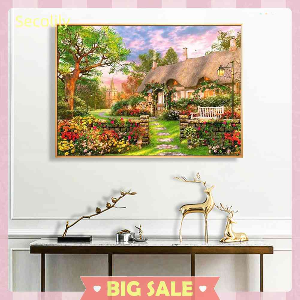 Bộ Tranh Thêu Chữ Thập 11CT DIY Hình Đồng Quê Đầy Đủ