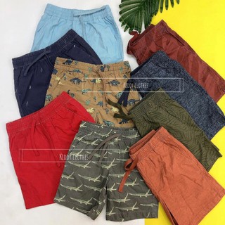Quần kaki bé trai size đại lưng thun mềm, dây rút được/Quần short bé trai chất kaki size đại xuất dư