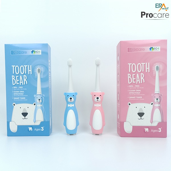 Bàn chải răng trẻ em pin sạc Procare Tooth Bear CHÍNH HÃNG | GIÁ TỐT | GIAO NHANH