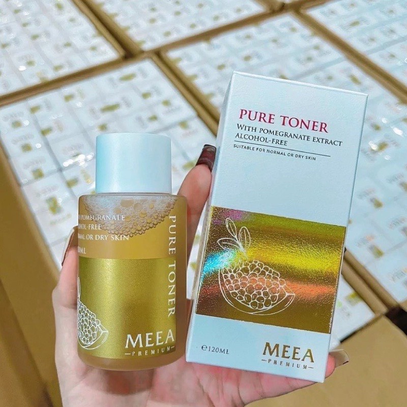 Pure Toner lựu đỏ Meea Organic dưỡng da 120ml