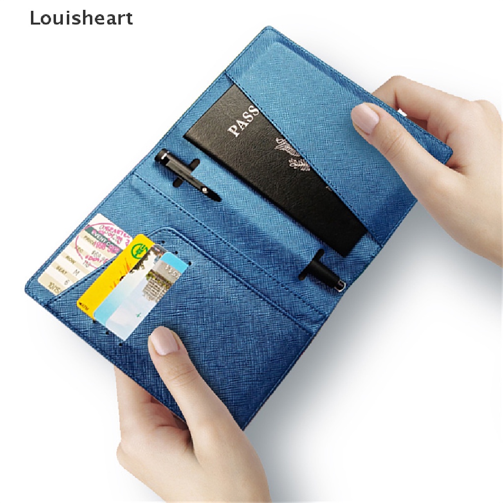 Ví Da PU Đựng Hộ Chiếu Đa Năng Hiệu Louisheart TFG