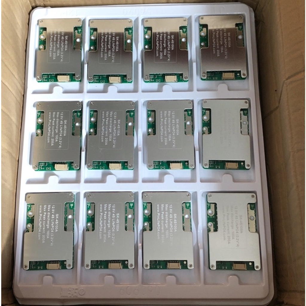 Mạch BMS 4S 100A LifePO4 tức thời 200A làm acquy Lithium xe máy