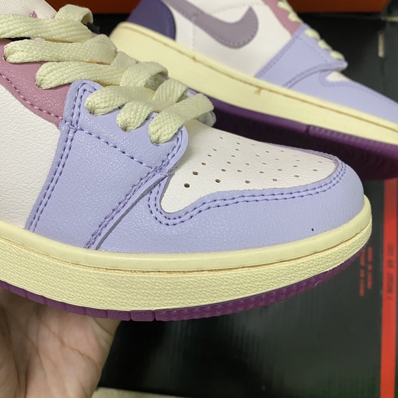 Giầy Jordan 1 hồng tím thấp cổ hàng cao cấp Fullbox