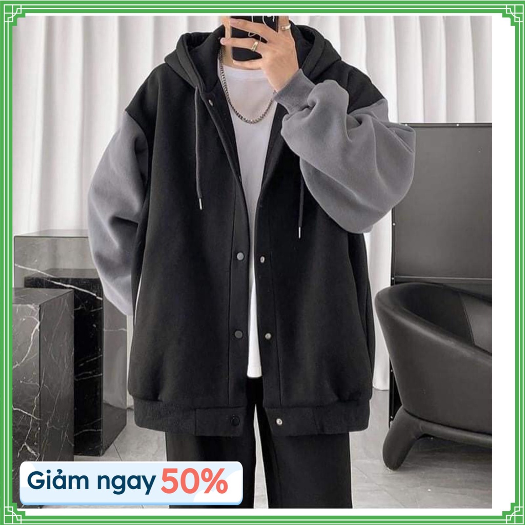Áo Khoác Nỉ Nam Nữ Form Rộng Xanh Rêu NEVERTHAT,Áo khoác hoodie siêu đẹp vải dày dặn