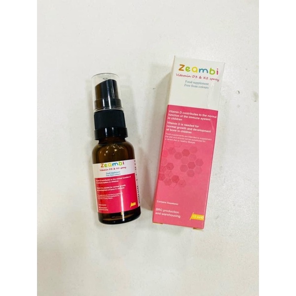 [NEW] D3K2 Zeambi Dạng Xịt (Chai Thuỷ Tinh)